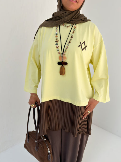 Flow-Tee Top – Butter Yellow