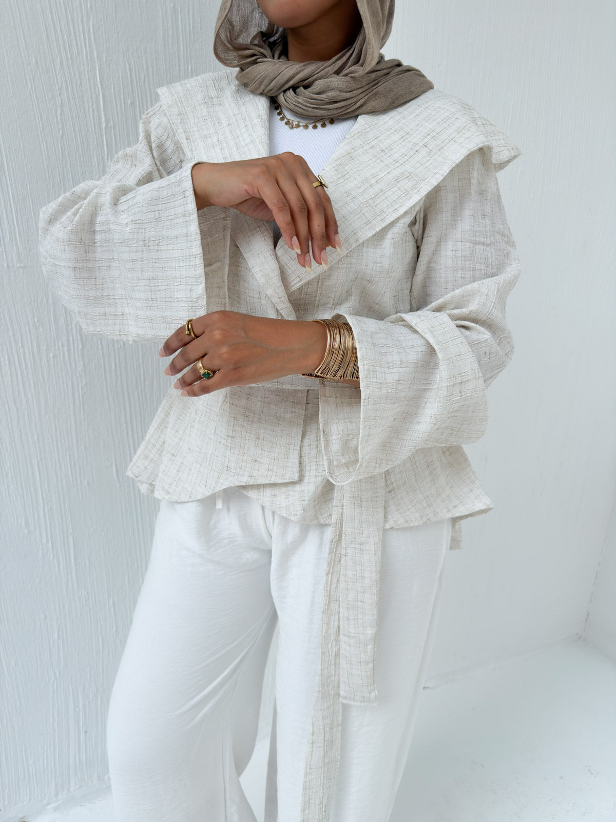 Serene Wrap Top – Natural Ivory