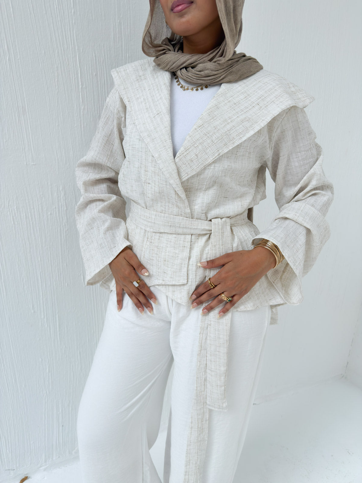 Serene Wrap Top – Natural Ivory