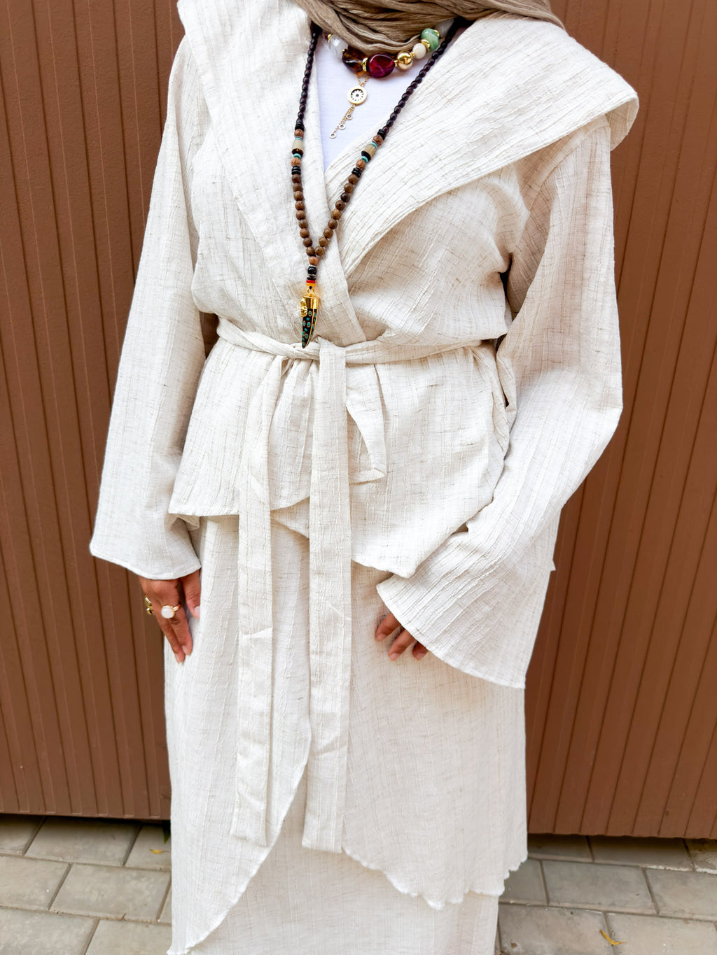 Serene Wrap Top – Natural Ivory