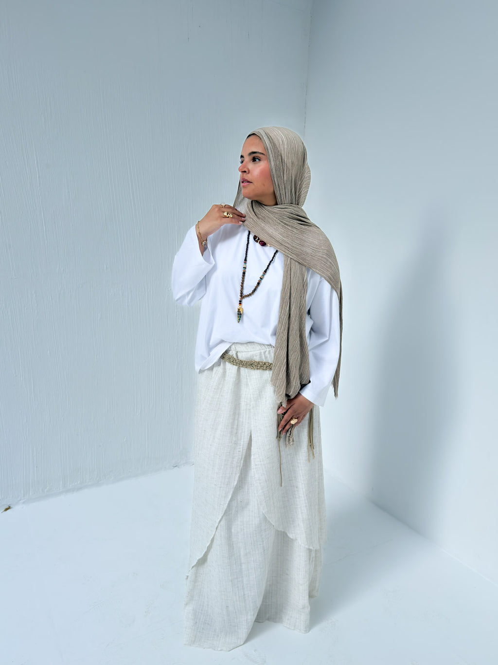 Serene Wrap Skirt – Natural Ivory