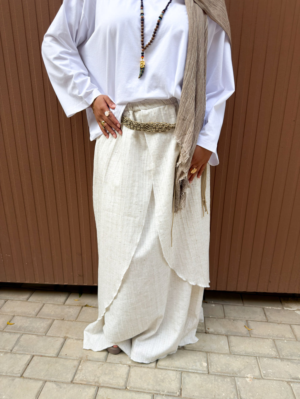 Serene Wrap Skirt – Natural Ivory