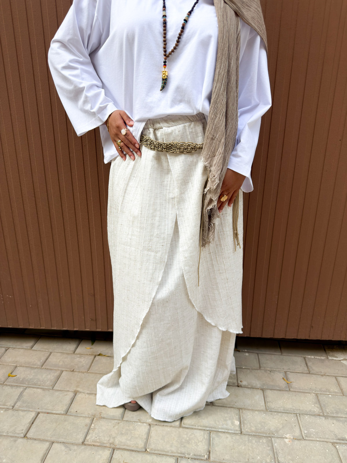 Serene Wrap Skirt – Natural Ivory