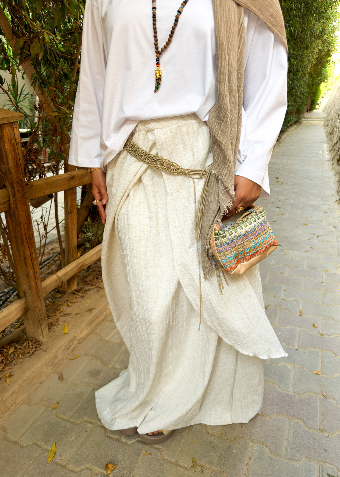 Serene Wrap Skirt – Natural Ivory